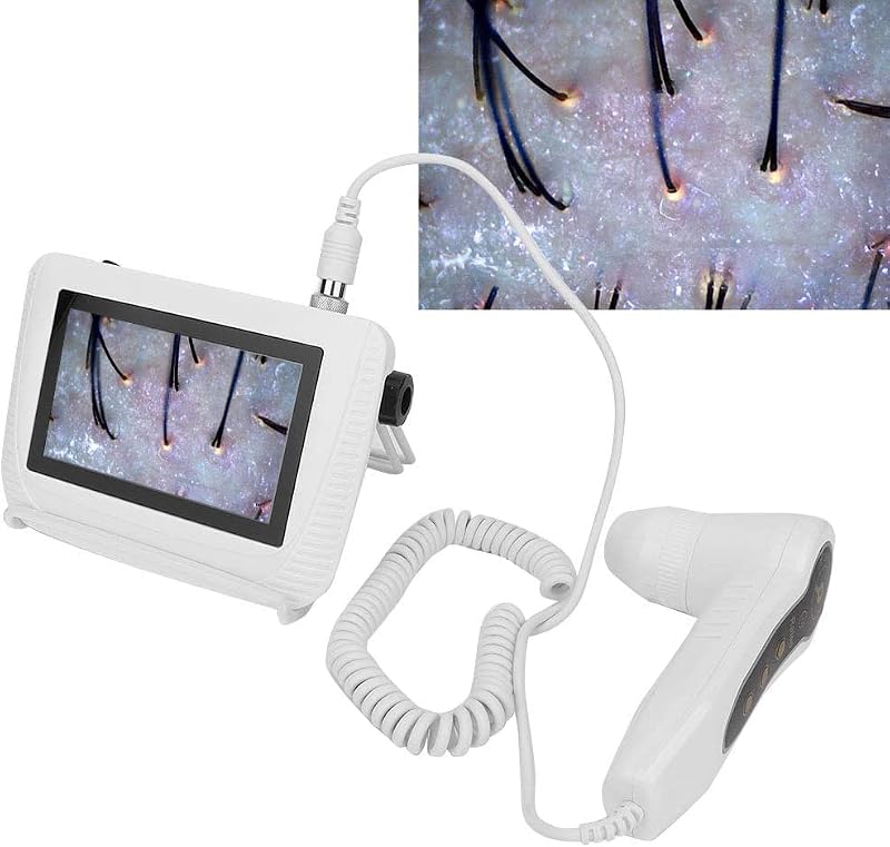 Digital Skin Hair Analyzer with 5" Screen & 50X/200X Lens
