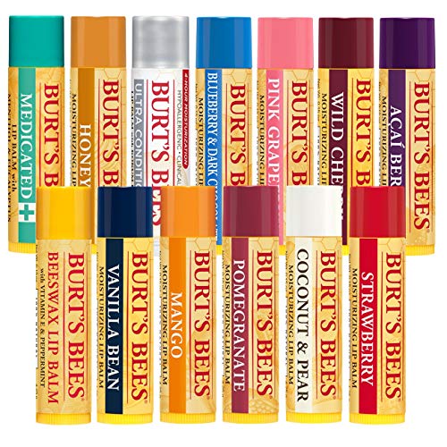 Burt's Bees 100% Natural Moisturizing Lip Balm, Mango Beeswax & Fruit Extracts - 12 Tubes