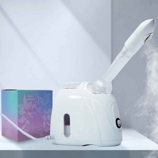 Facial Steamer Nanometer Fine Mist Face Steamer for Facial Deep Cleaning, 360°Can Rotate The Arm，10 Minute Home Facial Spa Mist, Design for Personal Care Use at Home Or Salon Barber