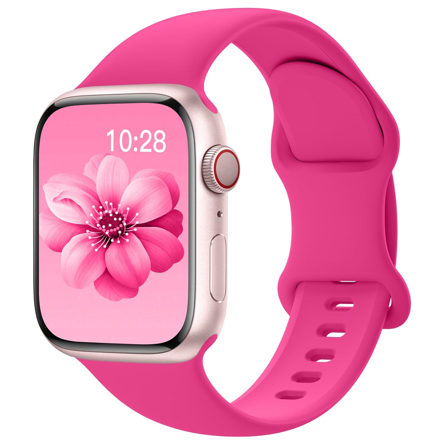 Sport Silicone Band Compatible with Apple Watch Bands 40mm 38mm 41mm 44mm 45mm 42mm 49mm Women Men,Soft Wristband Waterproof Replacement Sport Strap for iWatch Bands Series 9 8 7 6 5 4 3 2 1 SE Ultra