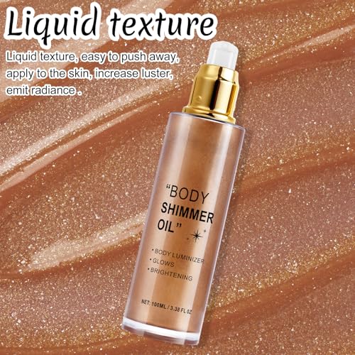Shimmer Body Oil 100ml - Moisturizing Luminizer Glow