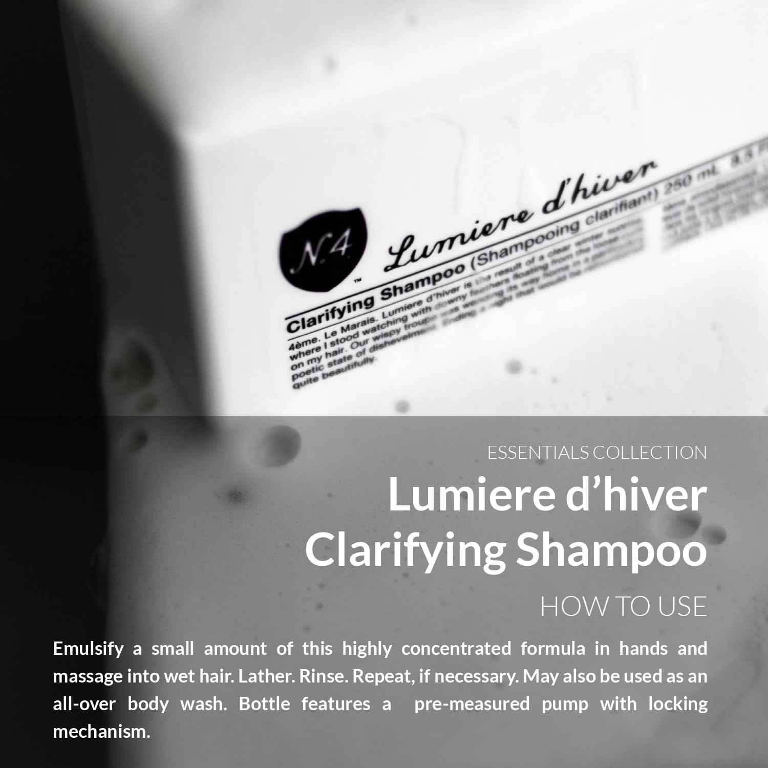 Number 4 Clarifying Shampoo, Shampoo for Women and Men, Cleansing Hair Shampoo, 8.5 oz
