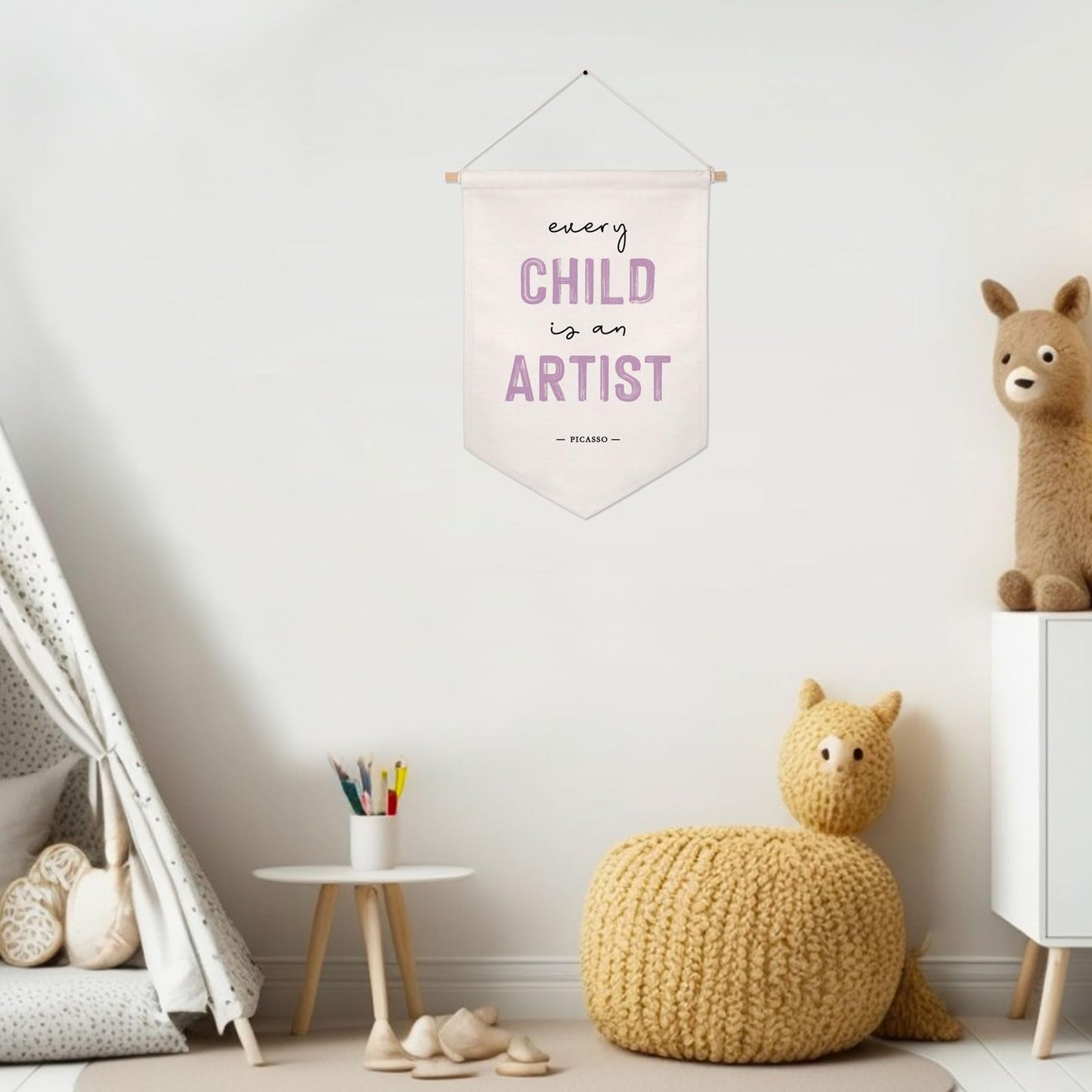 Every Child is an Artist Wall Hanging Banner Children Artwork Display Decor Classoom Decor