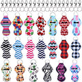 Duufin Chapstick Holder Keychains with Metal Clip (20-Pack)