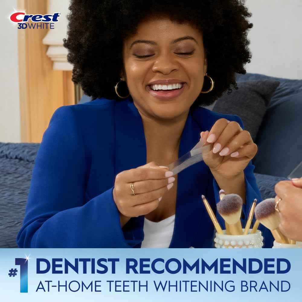 Crest 3D Whitestrips Express Whitening + LED Light – Teeth Whitening Kit, 1 Light + 10 Treatments, Each with 1 Upper/1Lower, 20 Strips – Crest 3DWhite Teeth Whitening Strips