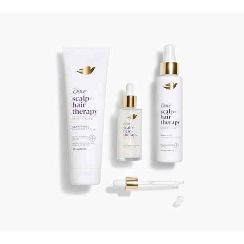 Dove Density Boost Clarifying Foaming Scrub Scalp + Hair Therapy for gentle scalp exfoliation, with Vitamin B3, Zinc and 0% sulfates, 9 oz