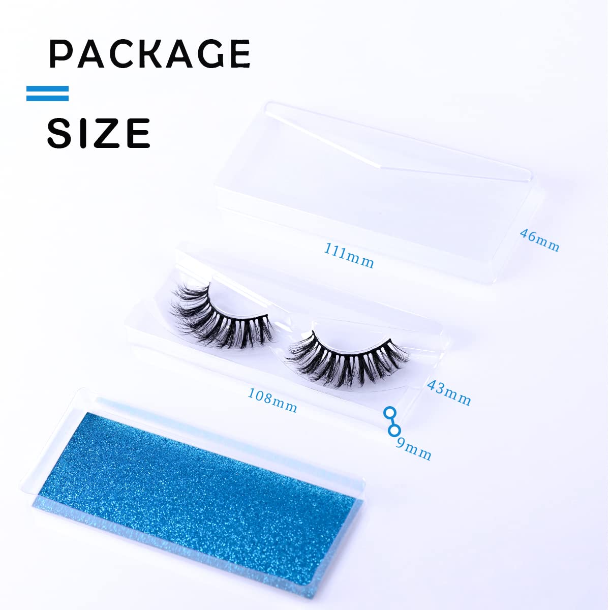 APCYUST Lashes Bulk 50 Pair Wholesale Short Lash Natural Look Fluffy Mink Eyelashes 5D Faux Mink False Lash Cat Eye Fake Eyelash Soft Wispy Strip Eye Lashes with Individual Portable Lash Pack