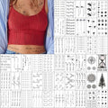 Everjoy Realistic Tiny Temporary Tattoos - 400+ Patterns, 60 Pcs Inspirational Quotes, Words, Lines, Flowers, Leaves, Artworks, Message Tattoos for Women, Men and Adults