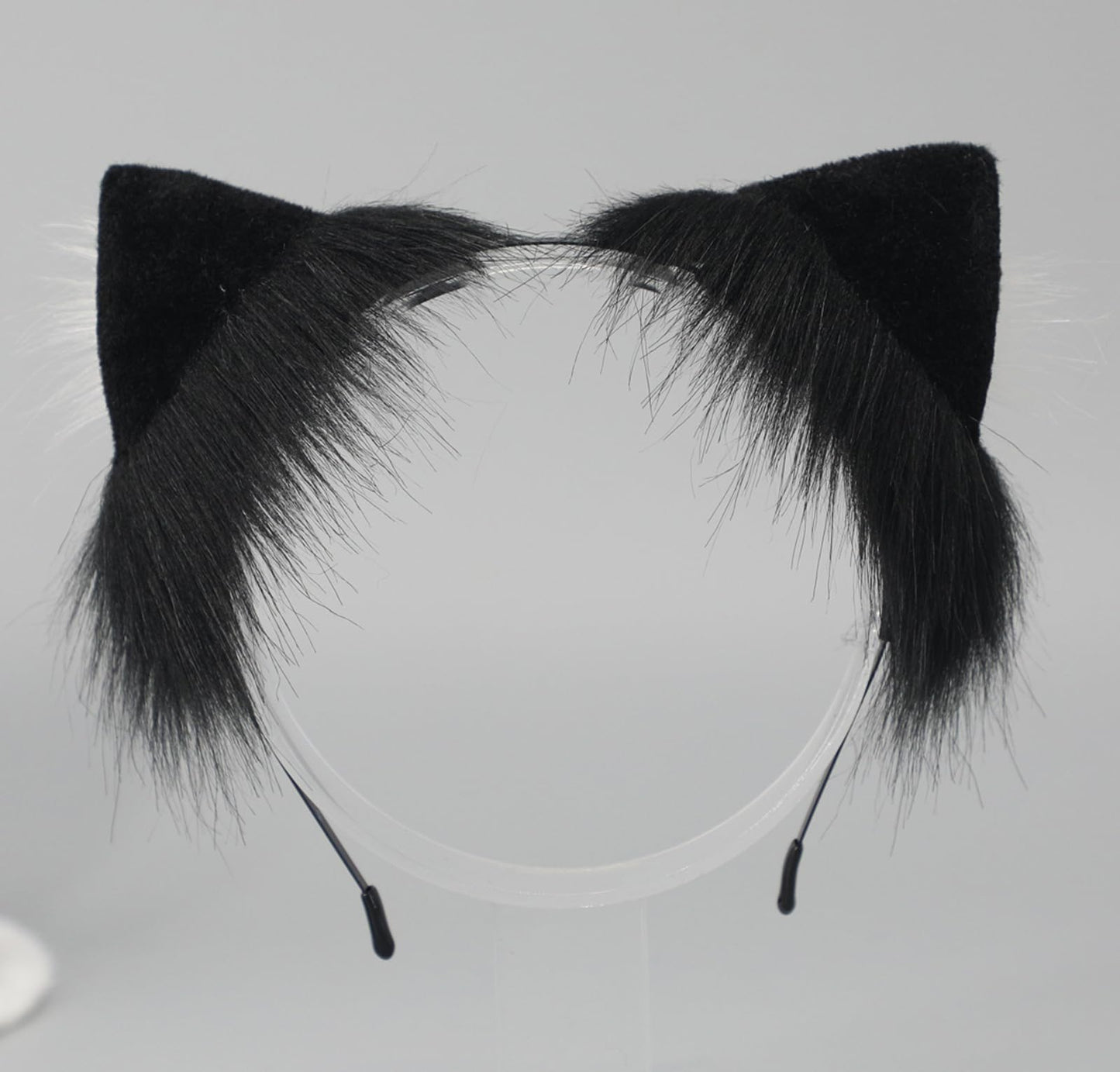 Mxdreoil Animal Ears Headband - Fox Ears Simulation for Cosplay (Black Pink)