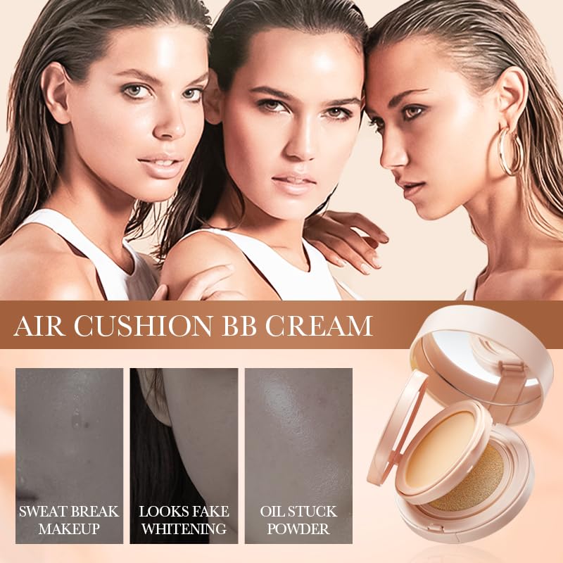 2-in-1 Air Cushion BB Cream & Setting Powder Foundation