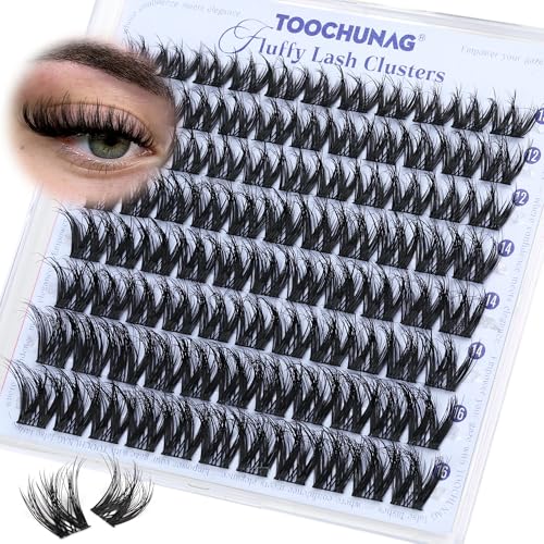 Fluffy Lash Clusters D Curl 10-16mm Faux Mink Eyelash Extensions