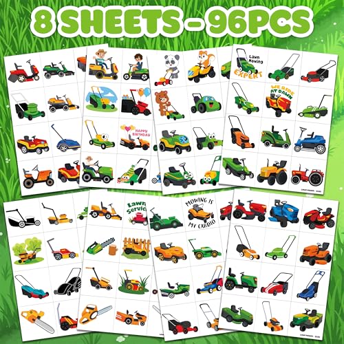 96 PCS Farm Tractor Temporary Tattoos for Kids