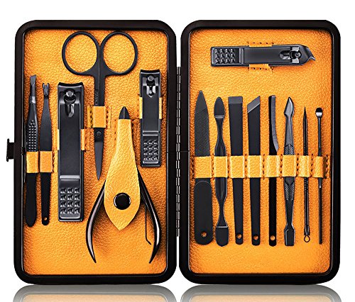 Professional Stainless Steel Nail Clipper & Grooming Kit - 15pcs
