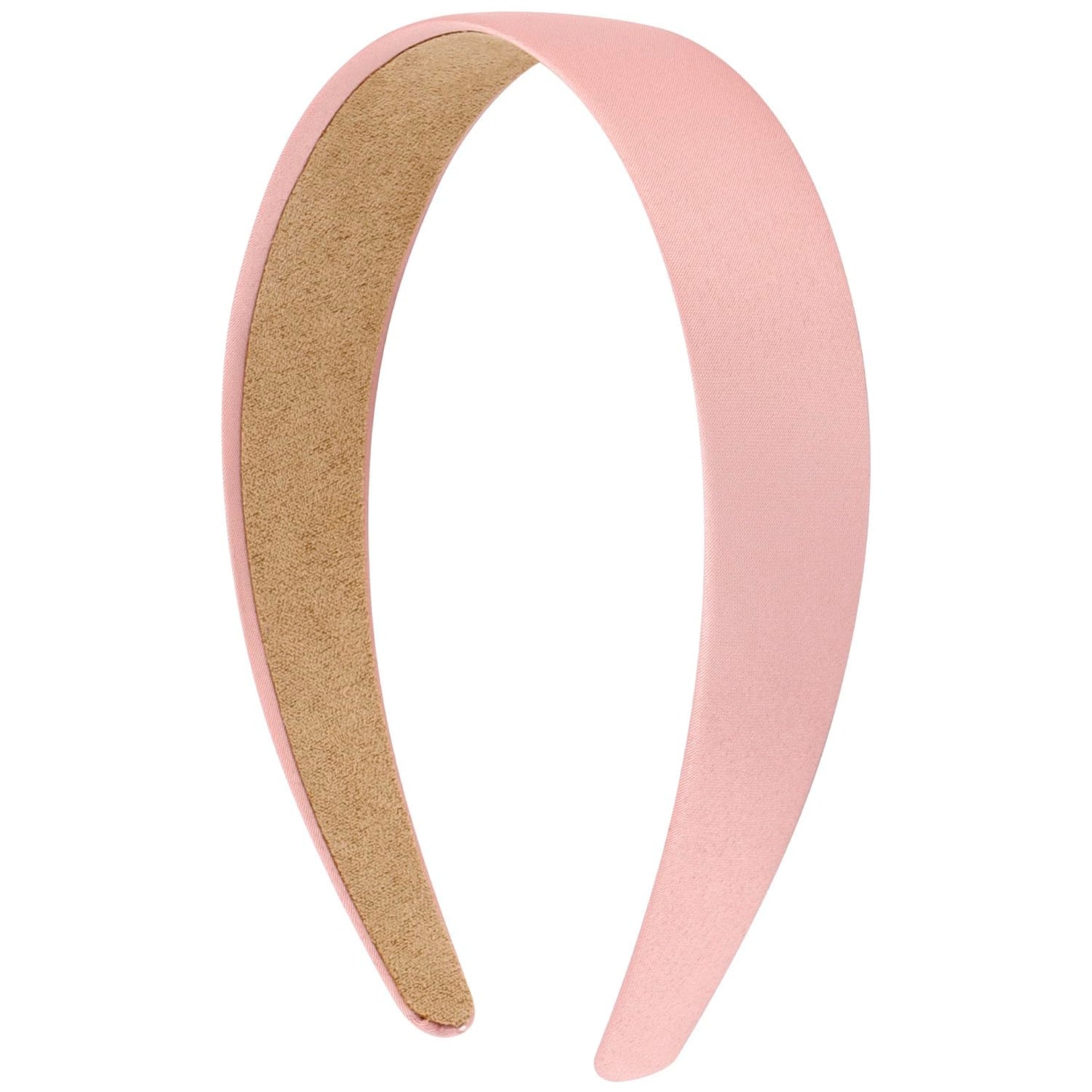 VELSCRUN Headbands for Women Girls 1.3 Inch Satin Pink Headband Wide Head Bands for Women's Hair Women Fashion Hair Bands Cosplay Halloween Costumes Hair Accessories Gifts for Mothers Sisters