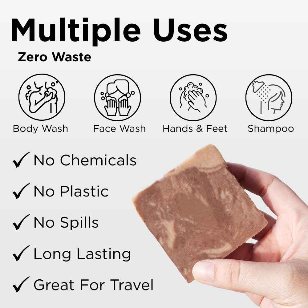 Sumbody USA Made Handmade Soap Bar (6pk) Rich Hydration Dry, Sensitive Skin, Moisturizing Soap For Face, Hands, Body Self Care Gift Set Men & Women - Goat Milk Citrus Vanilla Coconut Variety Pack