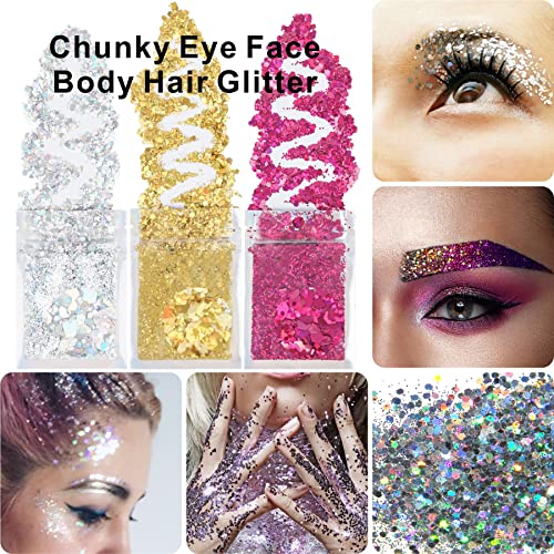 Face Jewels Gems Stickers Self-adhesive Rhinestone Kit