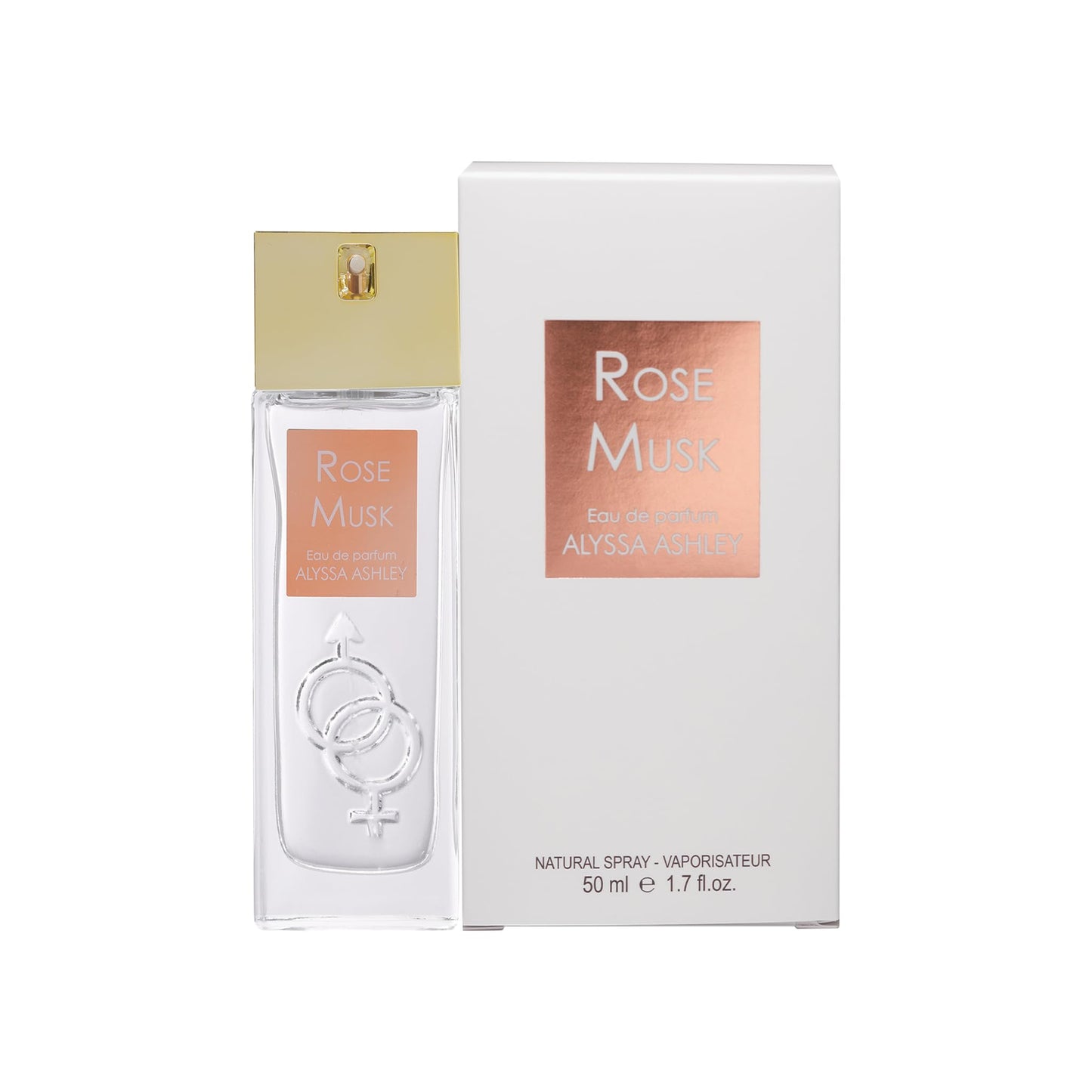 Alyssa Ashley Rose Musk - Perfumes for Women and Cologne for Men - Floral Woody Musk Fragrance with Rose and Cassis - 1.7 oz EDP Spray