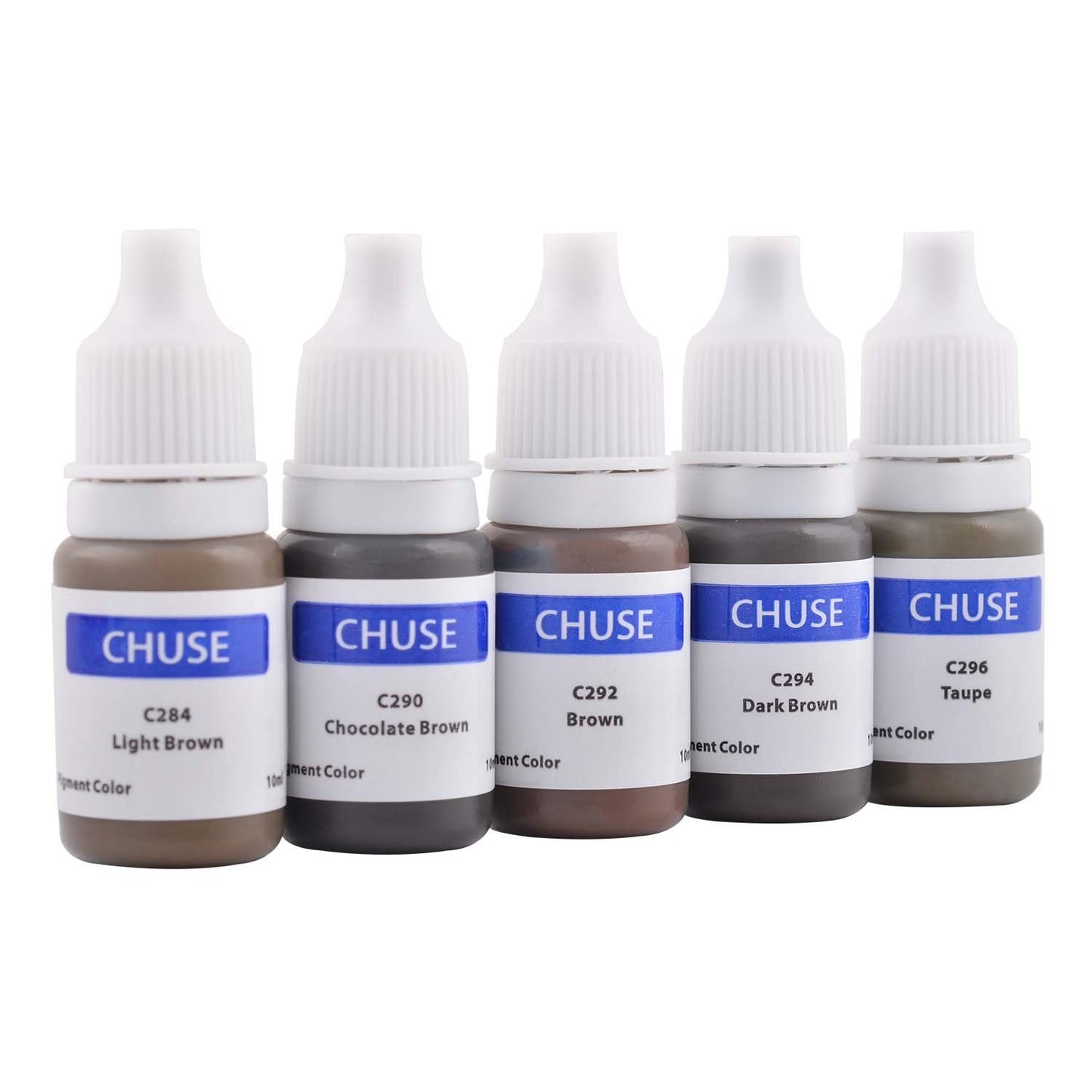 CHUSE Microblading Ink Permanent Makeup Pigment 0.35oz/10ml Eyebrow Ink Microblading Pigment for Eyebrow Eyeliner (C284 Light Brown)