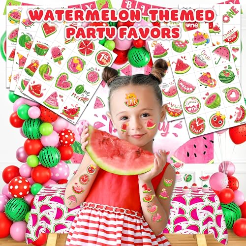 96PCS Watermelon Temporary Tattoos for Kids - Fruit Party Favors