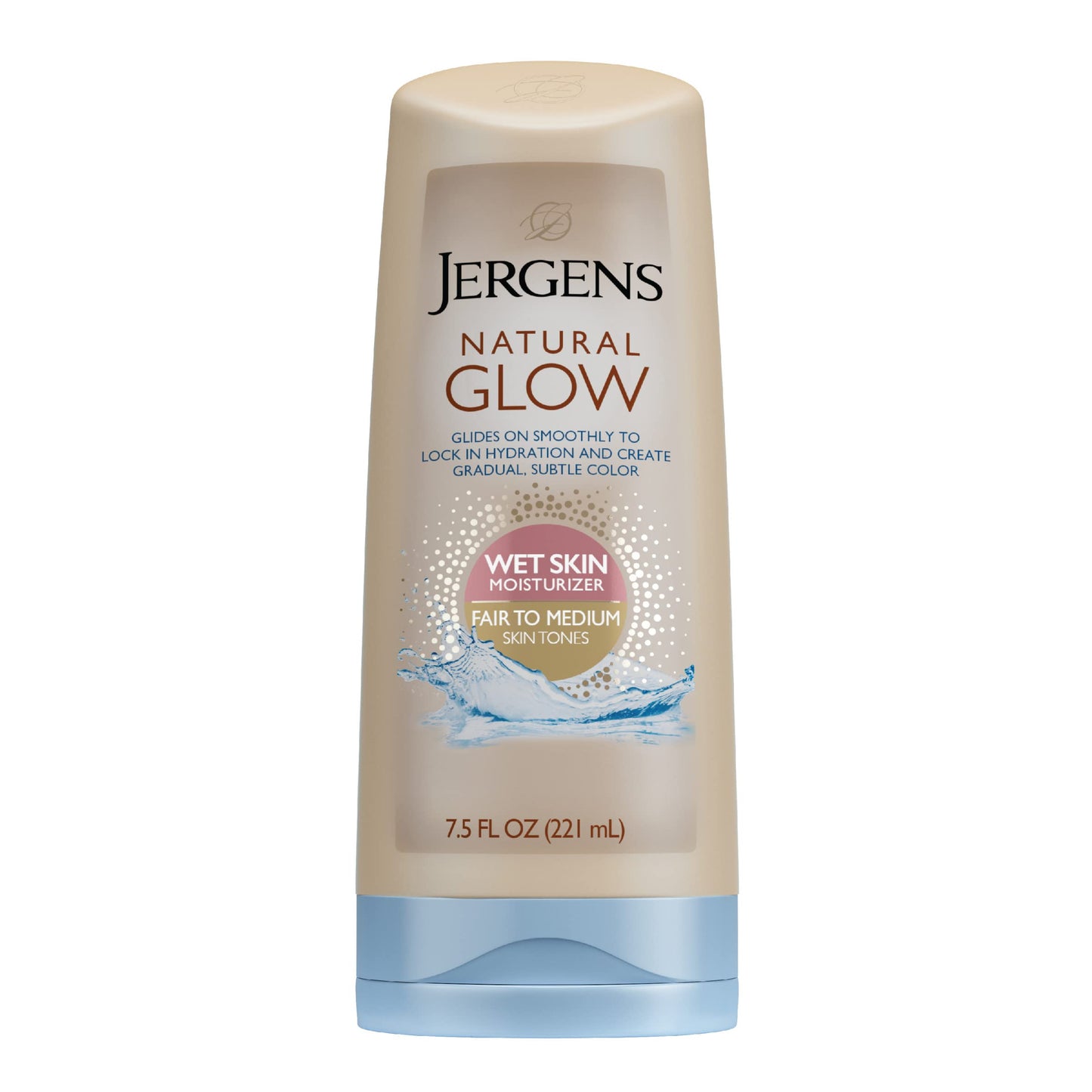 Jergens Natural Glow 3-Day Self Tanner for Medium to Deep Skin Tone & Natural Glow In-shower Lotion, for Fair to Medium Skin Tone, Wet Skin