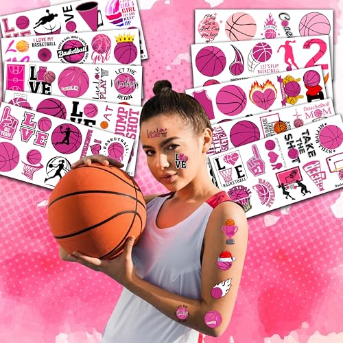 100 PCS Basketball Temporary Tattoos Sheet | Party Favors