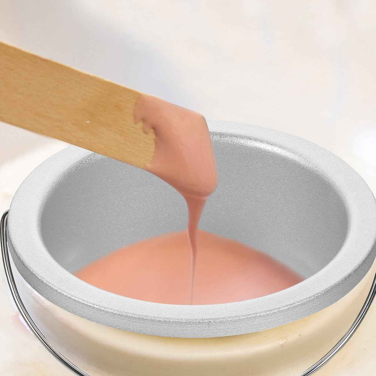 Garneck Metal Waxing Pot Liner with Lid: 600ml Waxing Warmer Replacement Inner Pot Hair Removal Machine Non-Stick Melting Bowl Insert