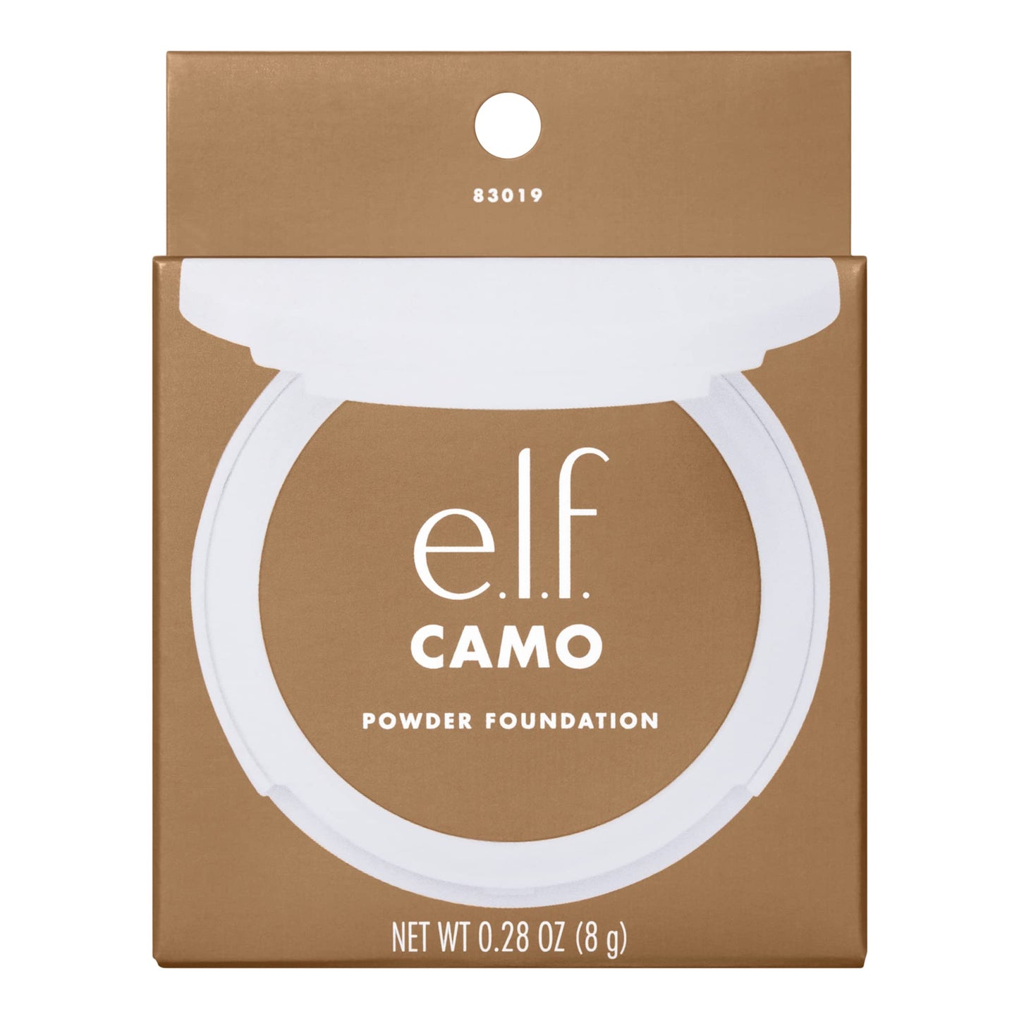 e.l.f. Camo Powder Foundation, Lightweight, Primer-Infused Buildable & Long-Lasting Medium-to-Full Coverage Foundation, Medium 330 W