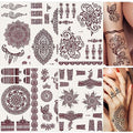 Henna Tattoo Stickers - 6 Sheets Mandala Flower Temporary Tattoos