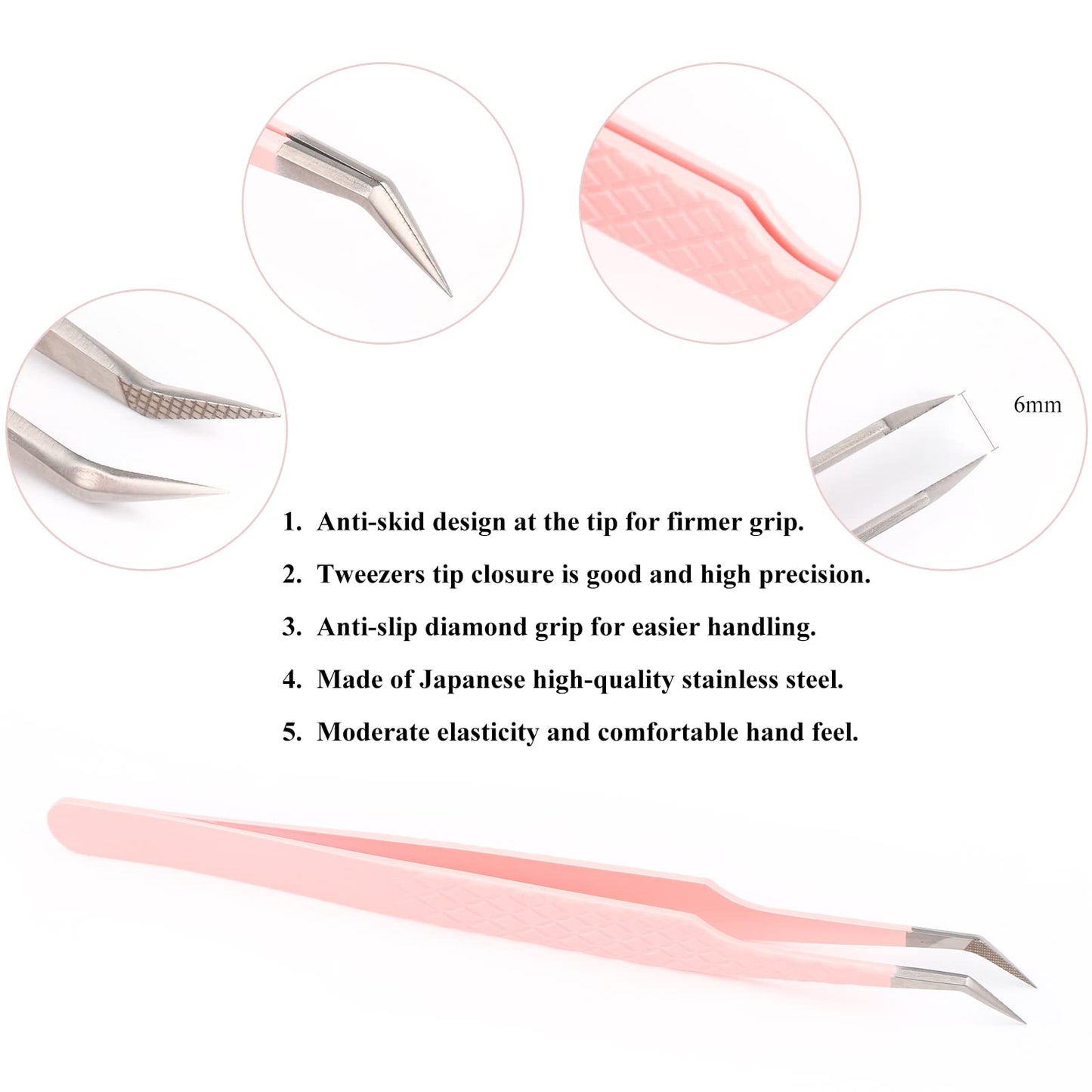 Eyelash Extensions Tweezers For Volume Lashes Easy to Make Fans Eyelashes Extensions Supplies Lash Extension Tweezers by FADVAN