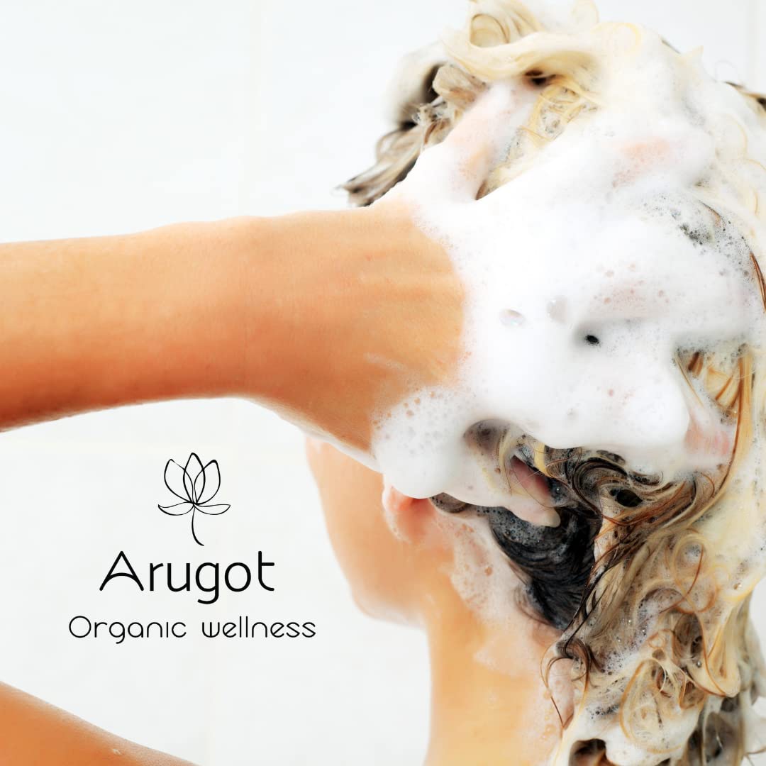 Arugot Organic Shampoo & Conditioner - Moisturizing with Hyaluronic Acid and Green Tea - Strength Damaged Hair, Invigorating Scalp, Nourishing - Anti Thinning & Volumizing