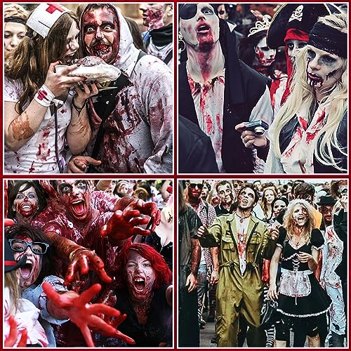 Fake Blood Spray & Gel Halloween Makeup Kit with Sponge