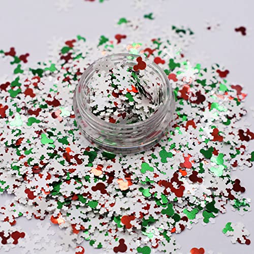 10 Grams/Pack - Christmas Holiday Snowflake Tree Mixes Series Glitter - Festival Rave Beauty Makeup Face Body Nail Art Craft Tumbler Decoration Christmas-4