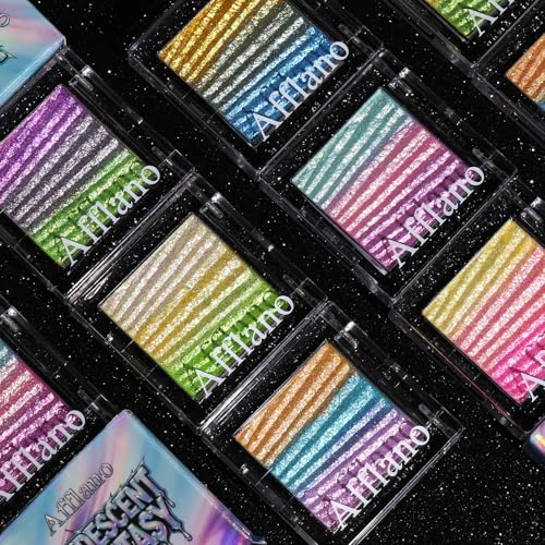 Afflano Chameleon Multichrome Eyeshadow Palette Blue-Pink-Purple