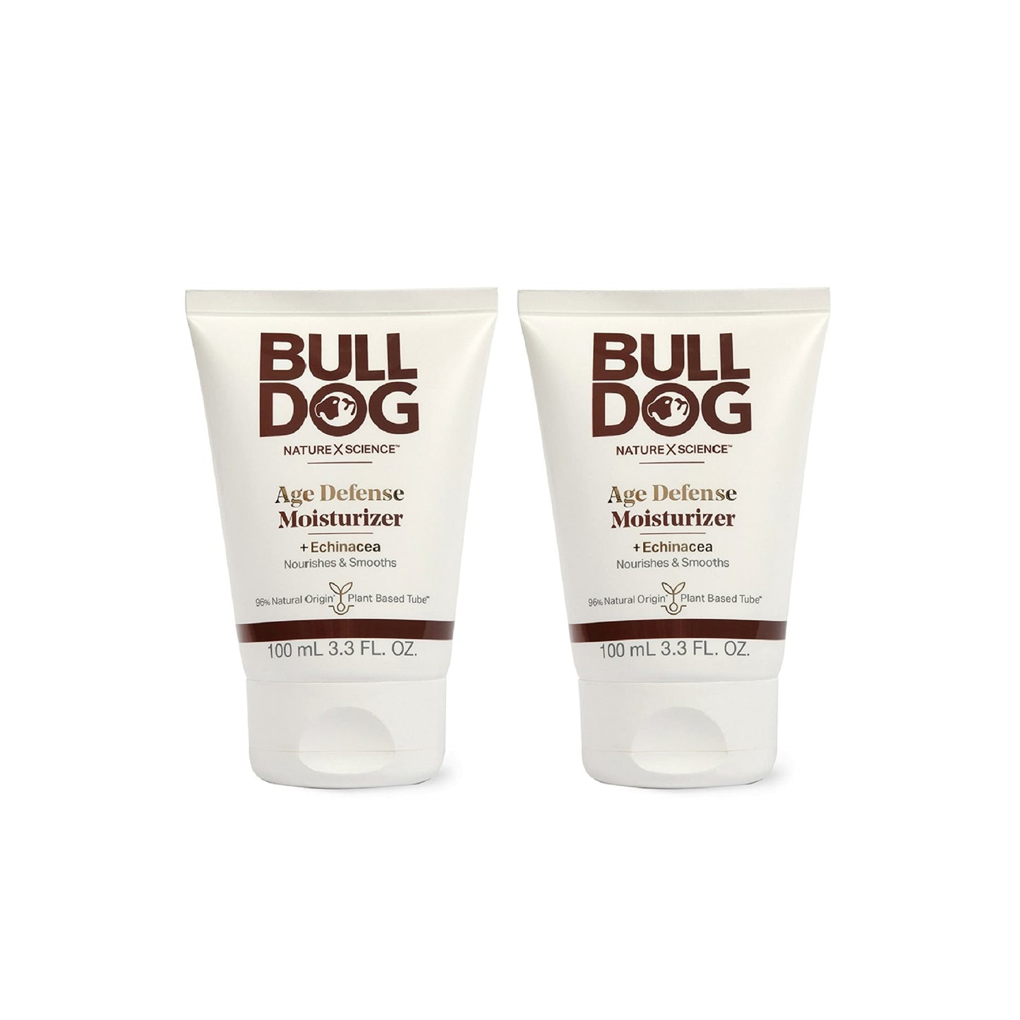 BULLDOG Mens Skincare and Grooming Age Defense Moisturizer, 3.3 Fluid Ounce - Pack of 2