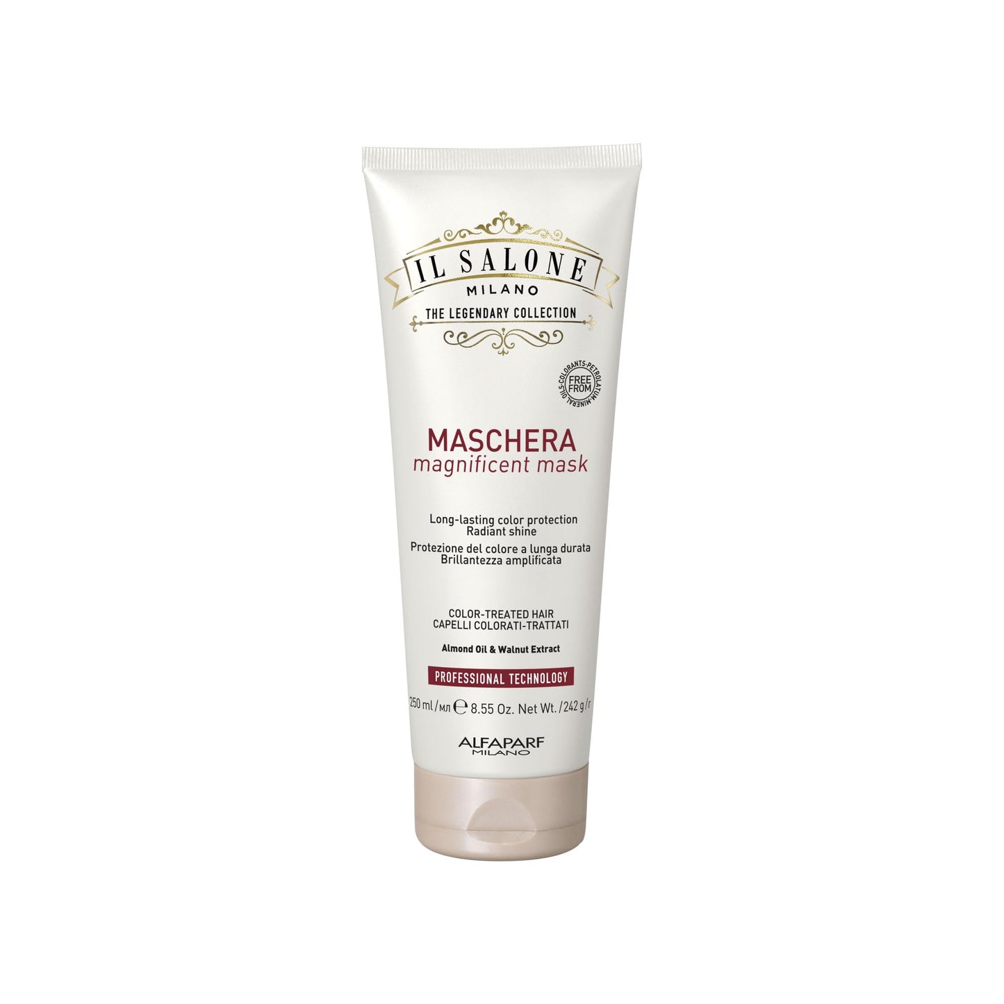 Il Salone Milano Professional Magnificent Mask - Moisturizing Hair Mask for Color Treated Hair - Provides Lasting Color Protection + Shine - Vegan, Salon-Quality Hair Care (8.55 oz / 250 ml)