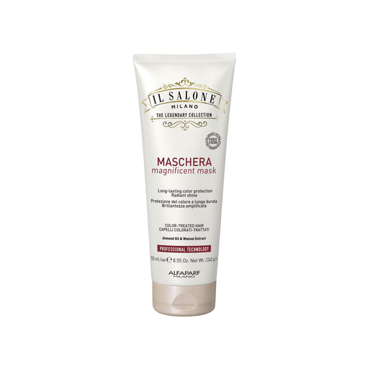 Il Salone Milano Professional Magnificent Mask - Moisturizing Hair Mask for Color Treated Hair - Provides Lasting Color Protection + Shine - Vegan, Salon-Quality Hair Care (8.55 oz / 250 ml)