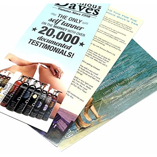 Dave's Dark Self Tanner Sunless Tanning Lotion with Bronzer - For All Skin Types
