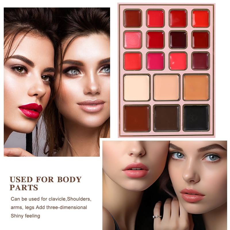 Makeup Book Palette - 6-in-1 Eye Shadow, Blusher & Lipstick