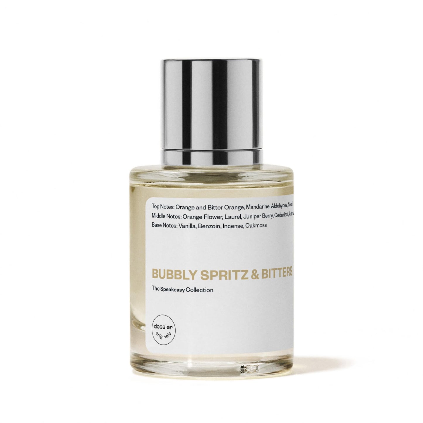 Dossier Bubbly Spritz & Bitters Eau de Parfum for All - 50ml / 1.7oz - Sparkling Citrus Aromatic Fragrance with Grapefruit, Neroli & Vetiver - Vegan, Clean, Genderless Perfume