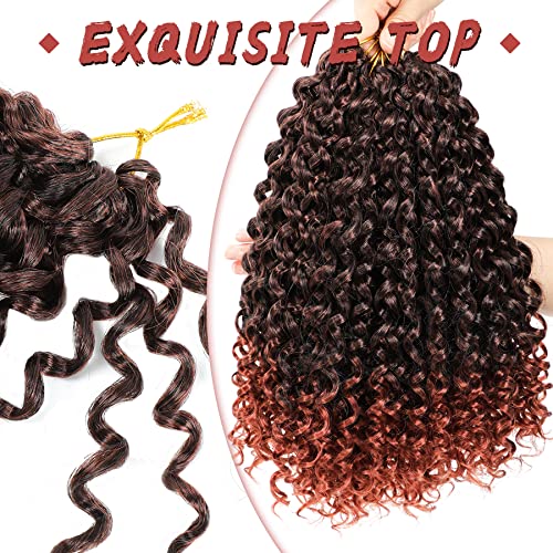 Gogo Curl Crochet Hair 12 Inch - 8 Pack Beach Curl Extensions