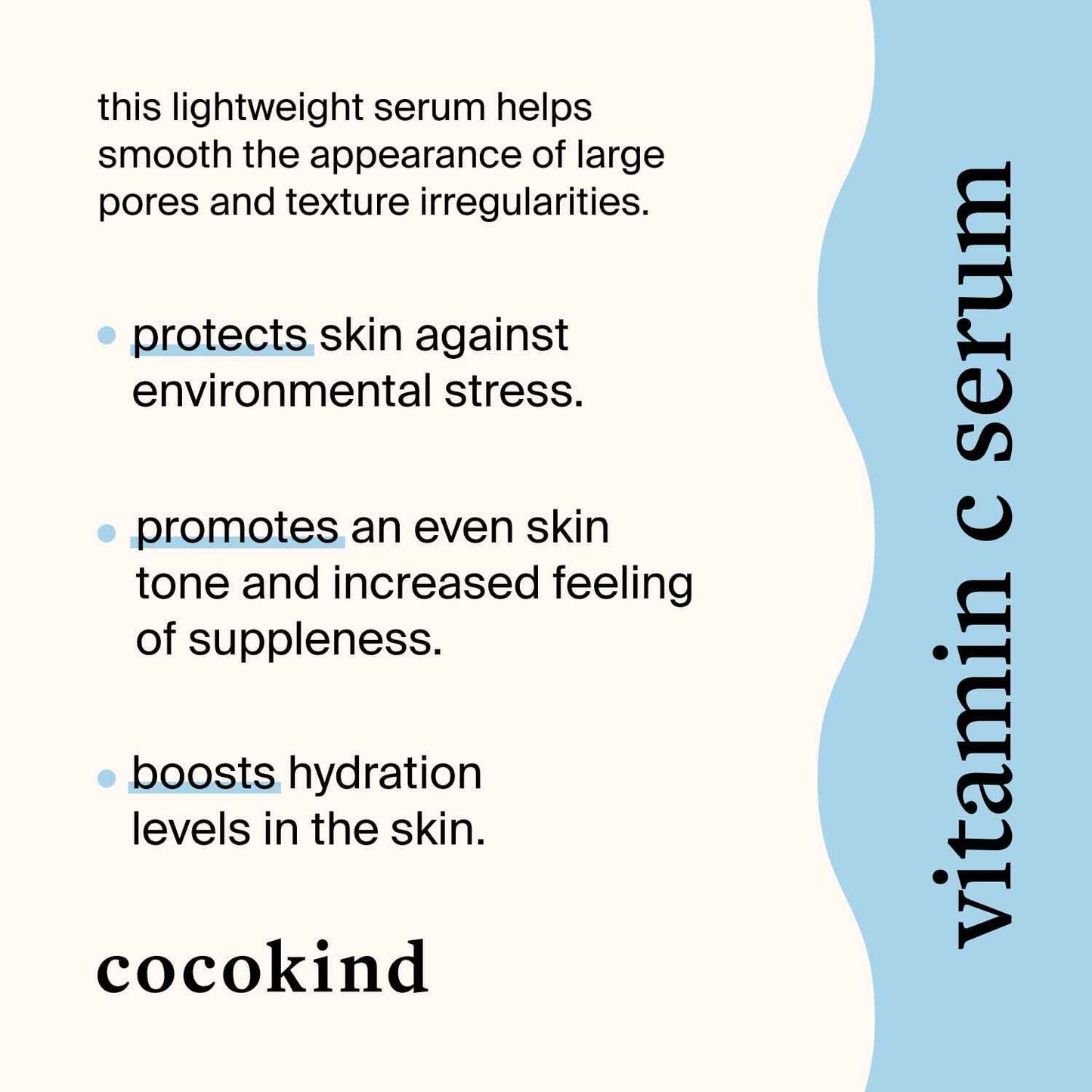 COCOKIND Vitamin C Serum with Sea Grape Caviar, 1 FZ