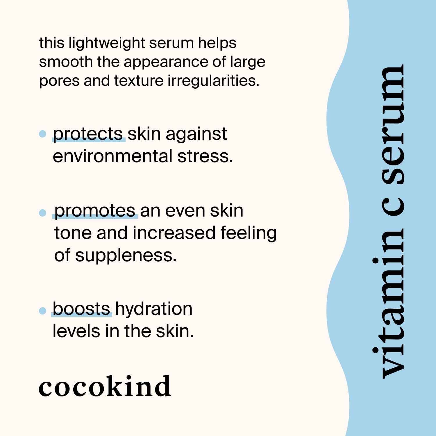 COCOKIND Vitamin C Serum with Sea Grape Caviar, 1 FZ