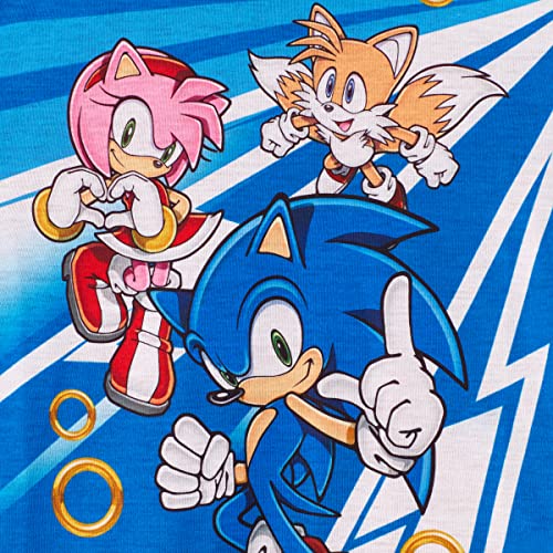 Sonic The Hedgehog Boys Pajamas for Kids 4 Piece Sleepwear Sets for Boys Pajama Bottoms and Sleep Shirts