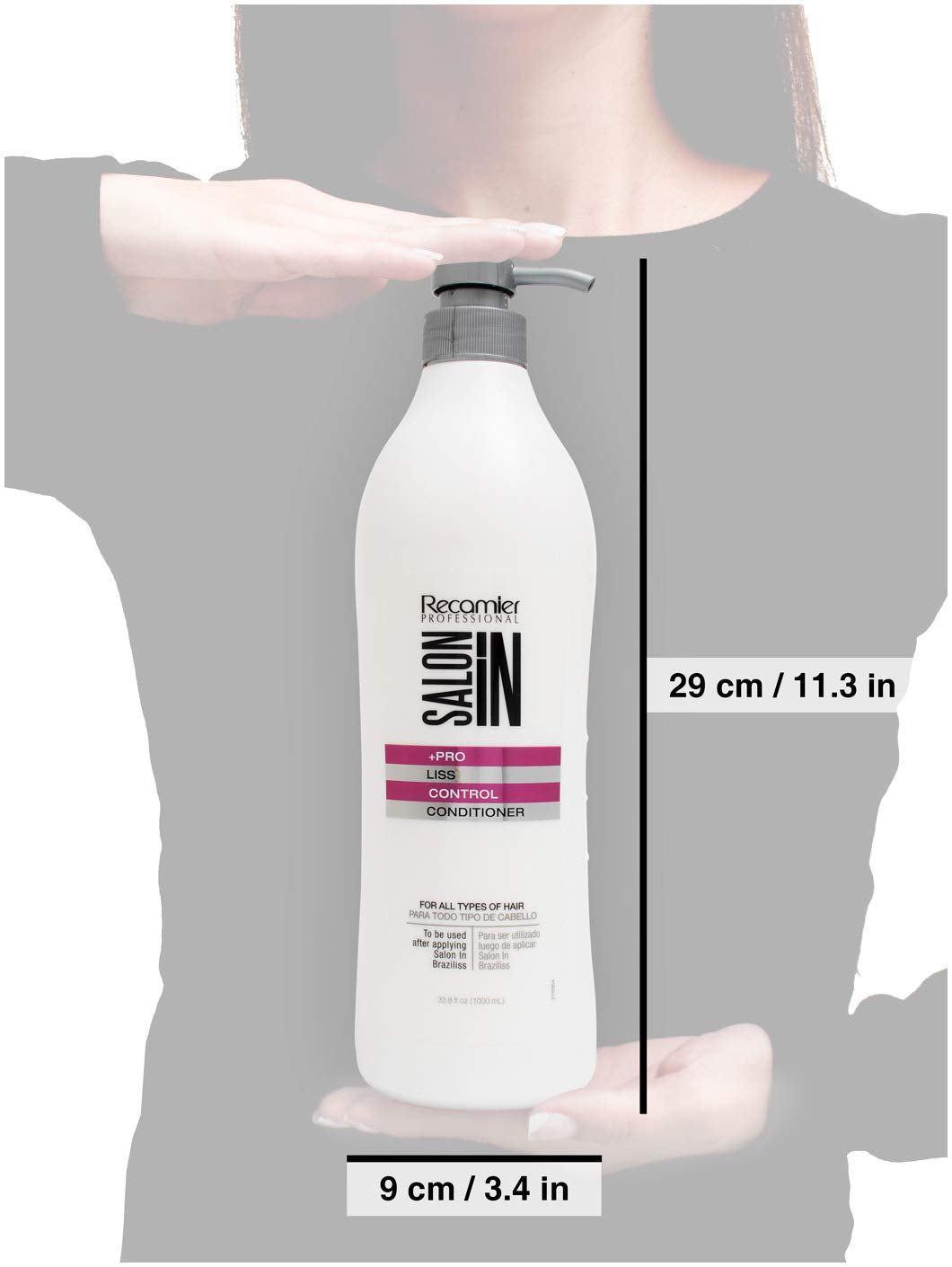 Recamier SalonIn Perfect for Braziliss After Care Liss Control Conditioner | Rinse Protege Contra La humeda De Un Cabello alisado Acondicionador 33.8 Ounces - 1000 mililiters