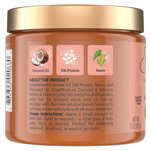 SheaMoisture Coconut & Hibiscus Define & Shine Gel 15oz
