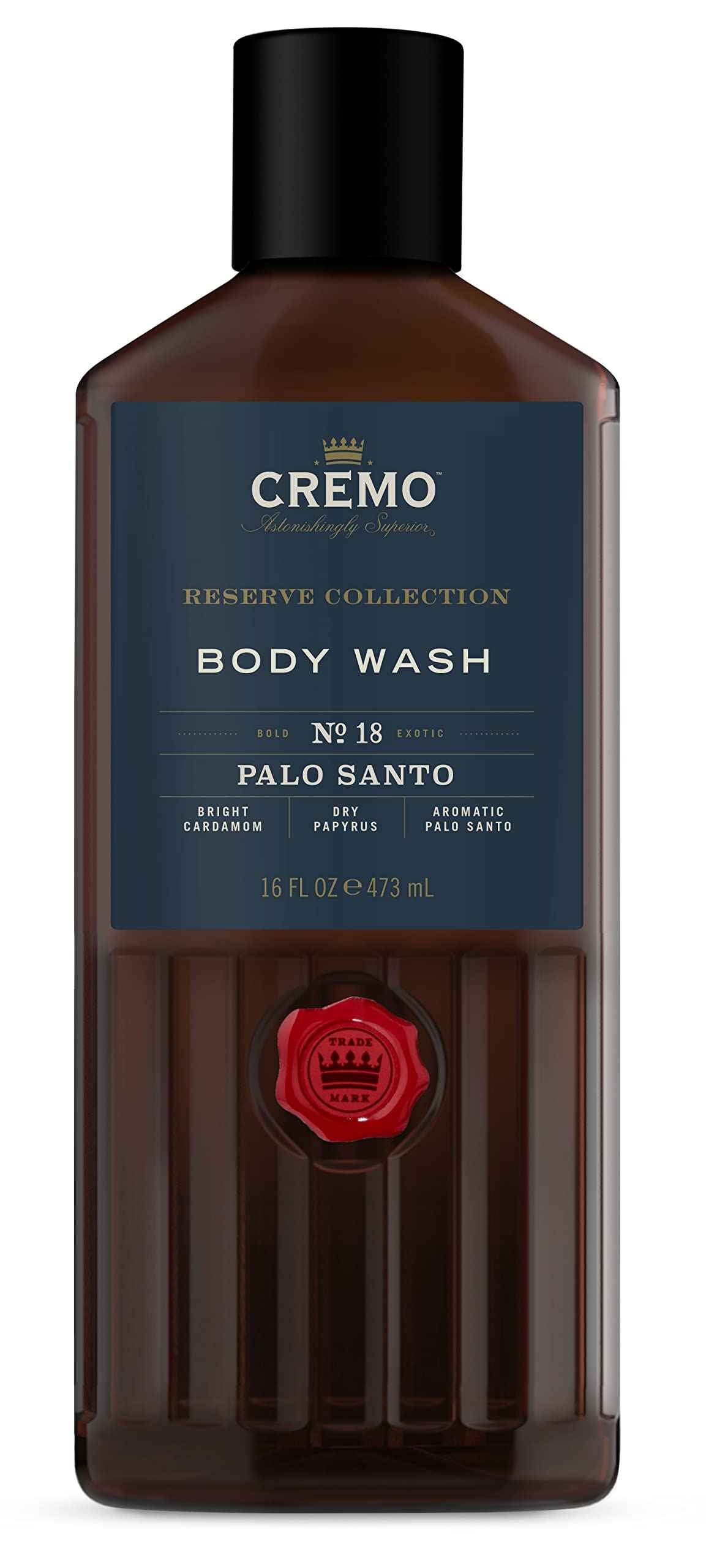 Cremo Beard Oil and Body Wash Bundle with Palo Santo Scents, 1 fl oz and 16 fl oz