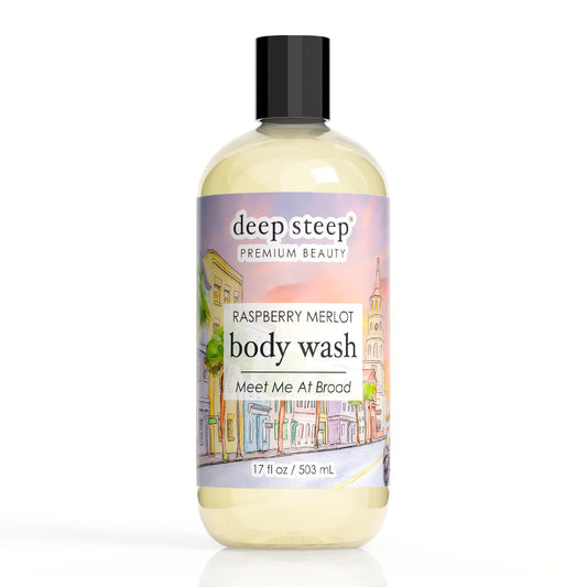 Deep Steep Body Wash 17 oz (Raspberry Merlot)