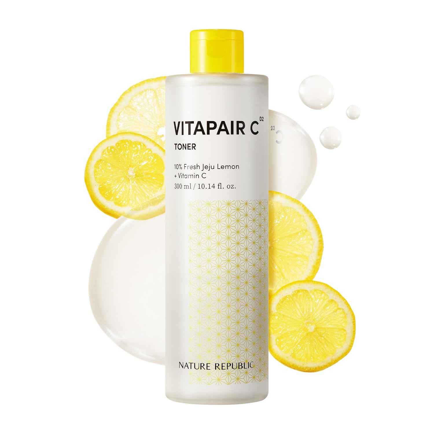 Nature Republic Vitapair C Glow Facial Toner - Vitamin Toners for Face, Hydrating Skin Care for Women, Niacinamide Korean Skincare, Clean Clear Moisturizing, Gentle Natural Beauty, 300ml / 10.15 fl oz