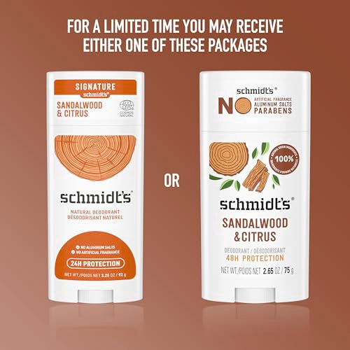 Natural Deodorant Sandalwood & Citrus - 24 Hour Odor Protection
