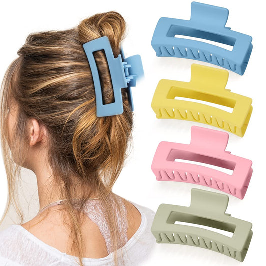 Canitor Hair Claw Clips - Large Matte Rectangular Clips for Thick Hair, Y2K Accessories for Women